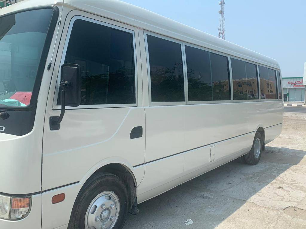 coaster bus rental in Dubai